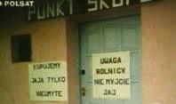 ROLNICY, NIE MYJCIE JAJA !!